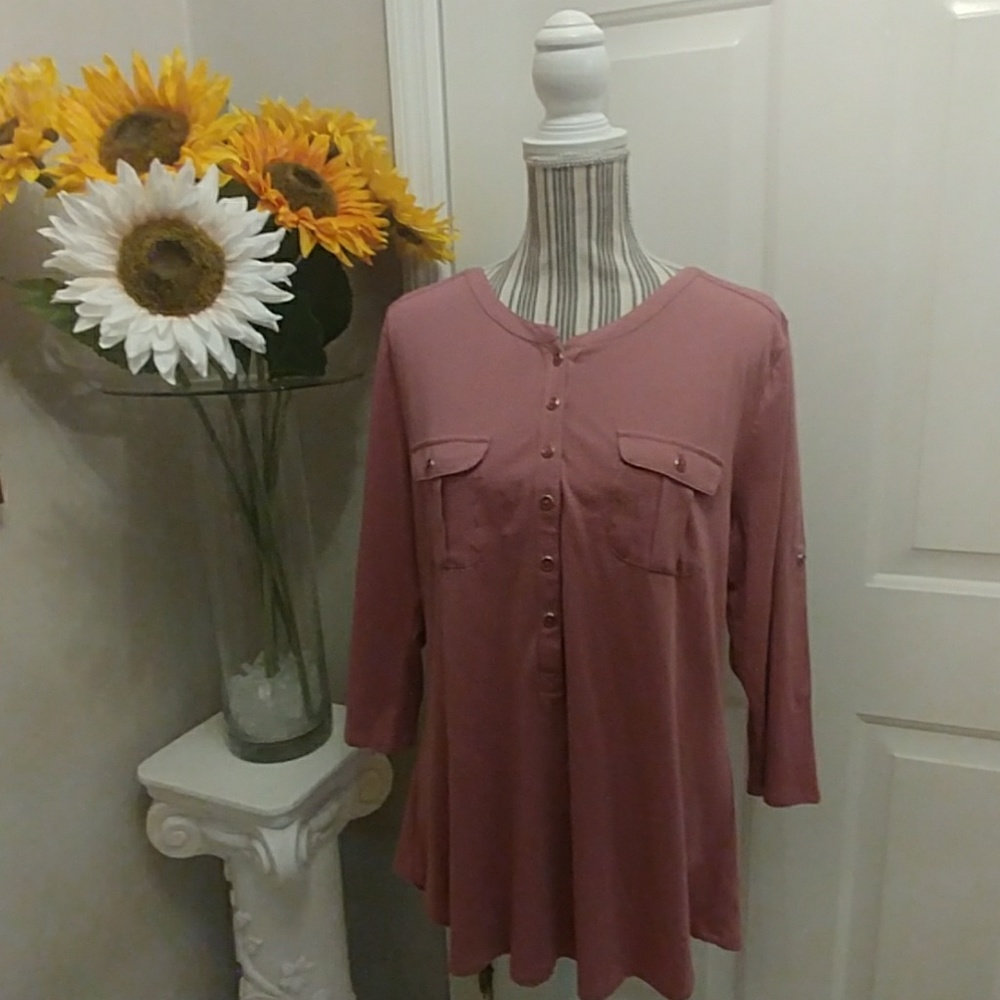 New York & Co Soho Jeans Mauve Top